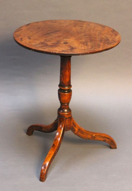 Late 18thc. Mahogany Tripod Table