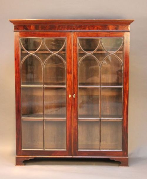 A 19thc Mahogany Glazed Bookcase