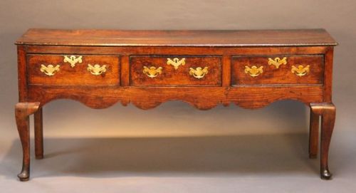 An 18thc. Oak Dresser Base