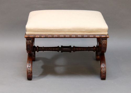A 19thc. Walnut Stool