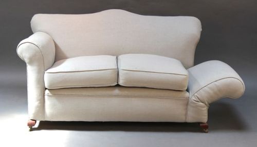 A 19thc. Drop Arm 2 Seater Sofa