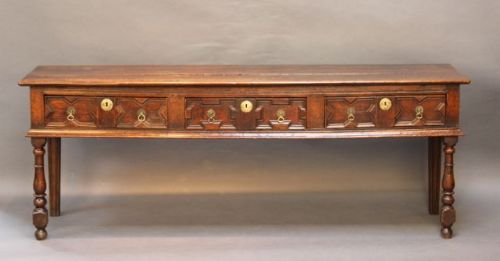 An 18thc. Oak Dresser Base