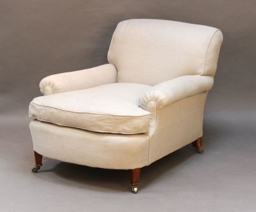 A Late 19thc. Howard Armchair