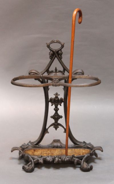 A 19thc. Cast Iron Umbrella Stand