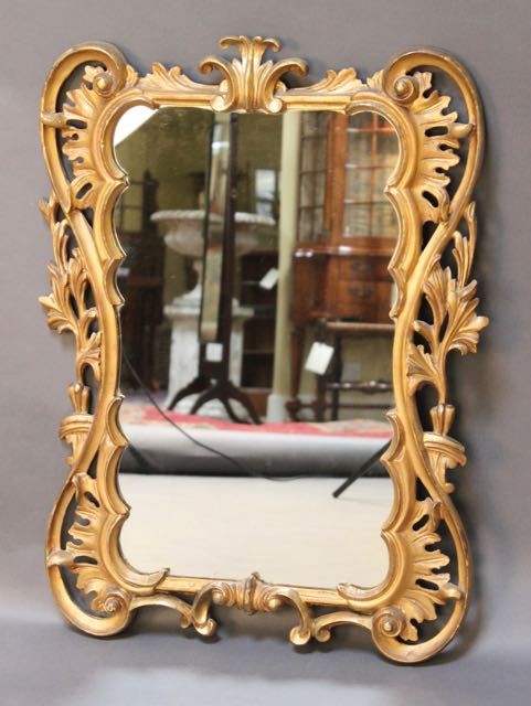 A 19thc. Gilt Wood Mirror