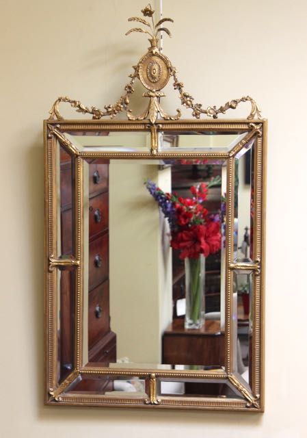 19thc. Gilt Wood Mirror