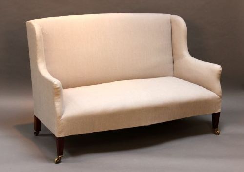19thc Mahogany Two Seater Sofa