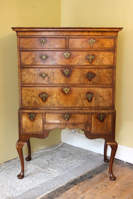An 18thc. Walnut Chest on Stand