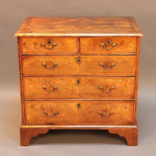 An 18thc. Walnut Chest of Drawers
