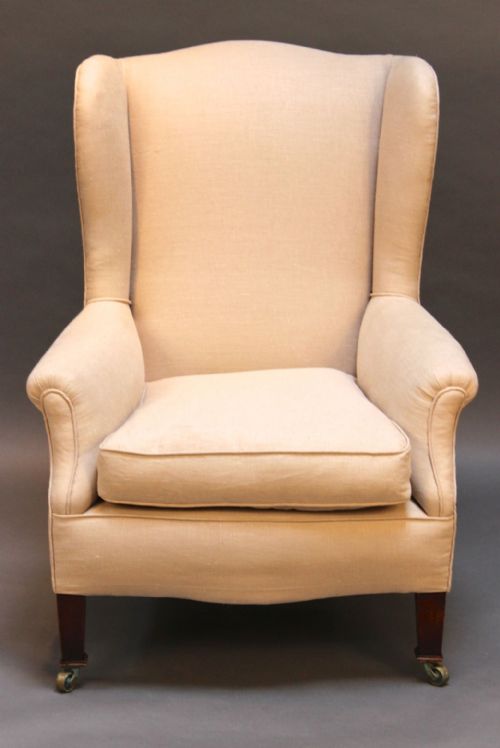 A 19thc. Wing Back Armchair