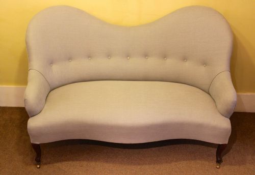 19thc. Rosewood Cabriole Legged Sofa or “Love Seat”