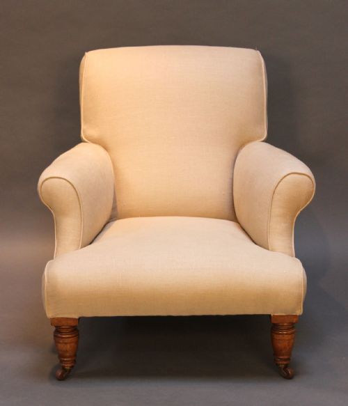 19thc. Upholstered Armchair