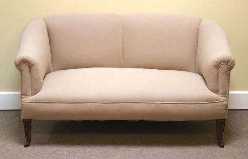 Late 19thc Mahogany Two Seater Sofa