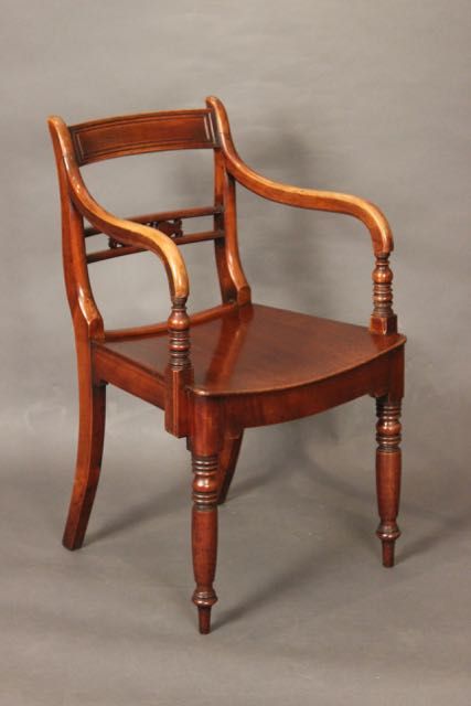 19thc Fruitwood Carver Chair 
