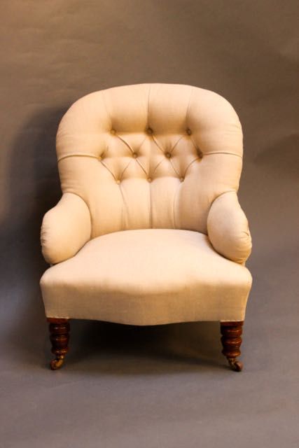 19thc. Button Back Chair