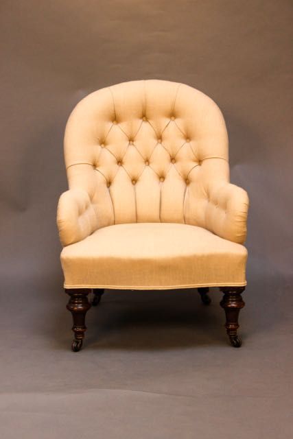Late 19thc. Walnut Button Back
chair