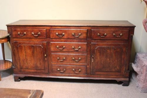 Early 19thc. Oak Dresser Base