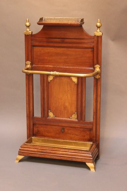 19thc. Shoolbred Mahogany Hall Stand