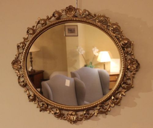 19thc. Gilt Wood Wall Mirror