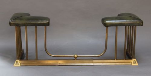 Early 20thc. Brass Club Fender