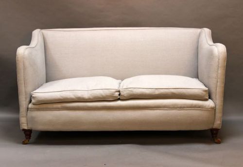 19thc. Walnut Two Seater Upholstered Sofa