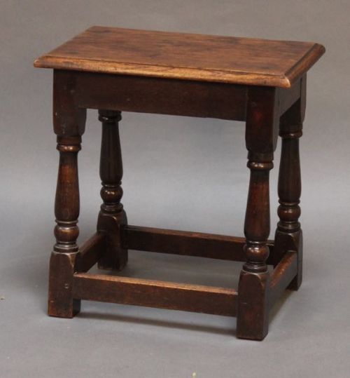 18thc. Oak Joint Stool