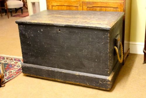 Large Painted Wooden Box/wood Box/log Box