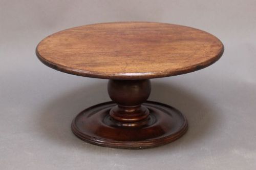19thc. Mahogany Lazy Susan