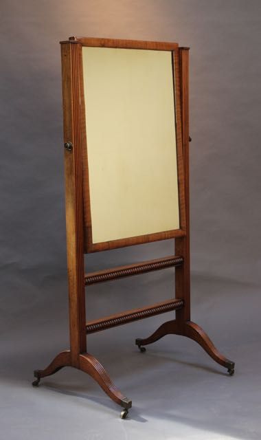 Regency Mahogany Cheval Mirror