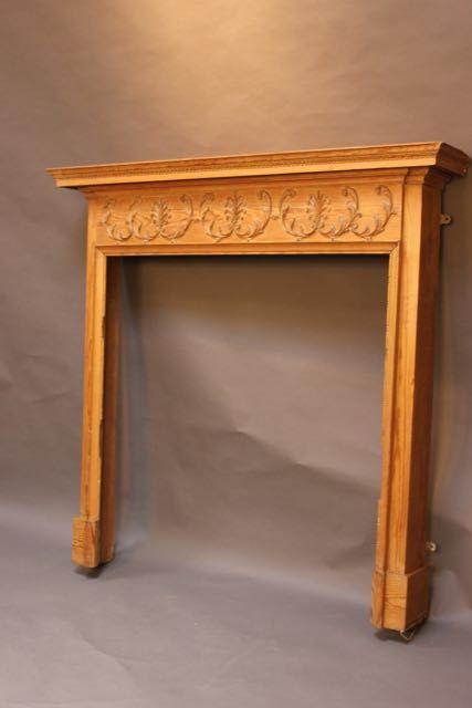 19thc. Pine Fire Surround