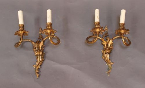Pair of Gilts Wall Lights C. 1920