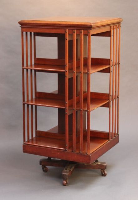Large 19thc. Mahogany Revolving Bookcase
