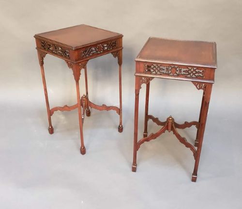 A Pair of Edwardian Mahogany Occasional Tables
