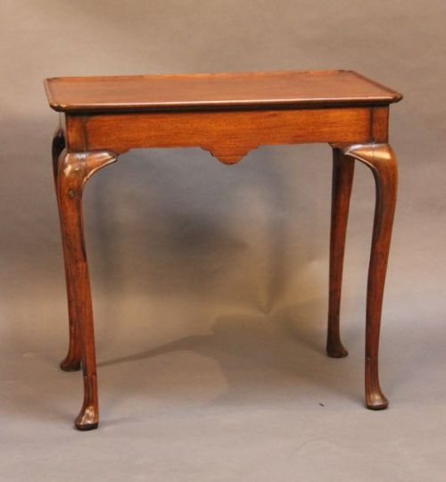 18thc. Irish Red Walnut Silver Table