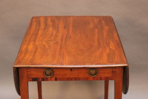 fig 1. 19thc. Mahogany Pembroke Table 