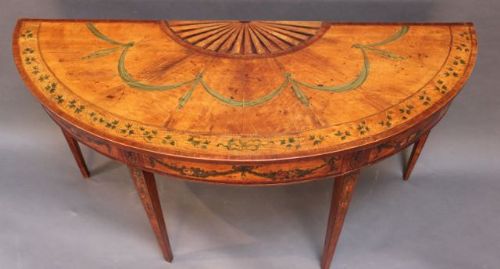 18thc Satinwood Pier Table