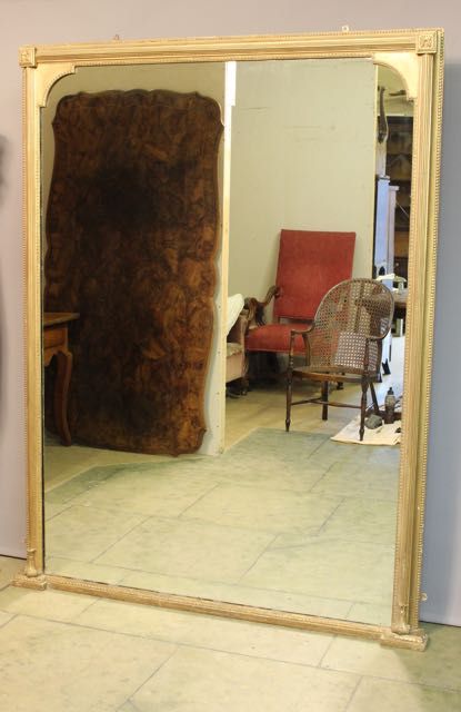 Large/huge 19thc. Gilded Over Mantle Mirror