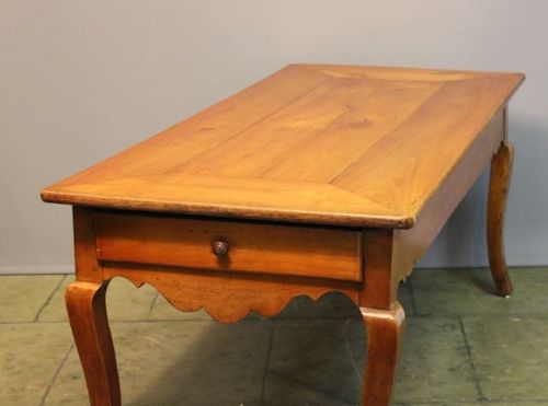 19THC FRUITWOOD REFECTORY TABLE