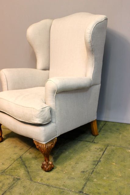 19thc. Walnut Claw & Ball Armchair