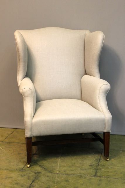 Late Georgian Mahogany Wing Back Armchair