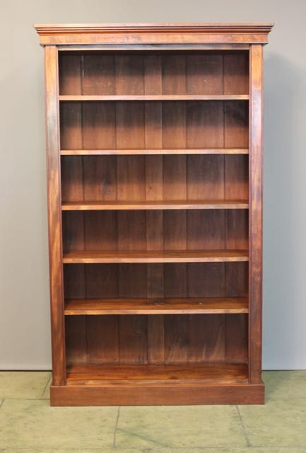 19thc. Mahogany Open Bookcase