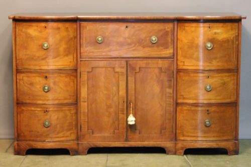 19thc. Mahogany Secretaire Sideboard