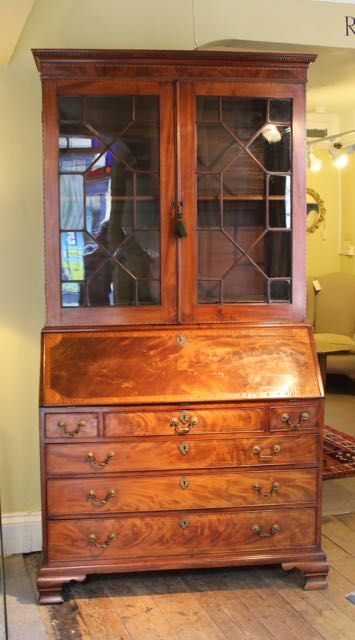 18thc. Mahogany Bureau Bookcase
of wonderful quality, colour & patina