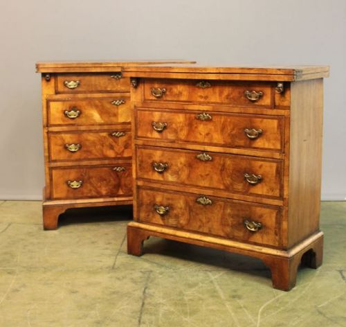 A Very Rare Pair of Walnut Bachelor’s Chests