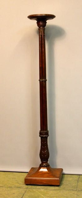 A Tall 19thc. Mahogany Pedestal/torchere