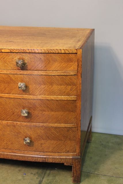 fig 1. William Morris Marine Bow Fronted Chest of Drawers
