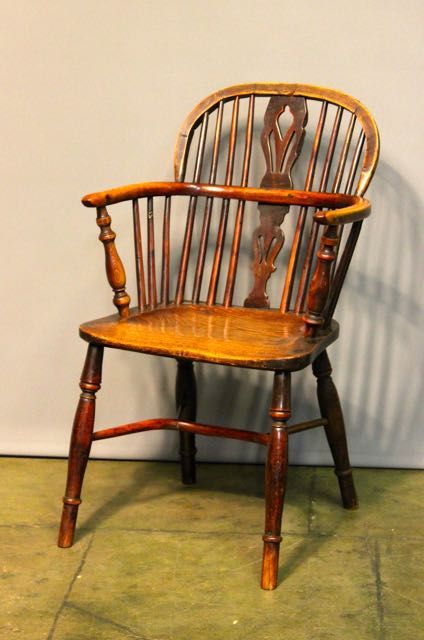 19thc. Elm & Yew Wood Windsor Country Chair