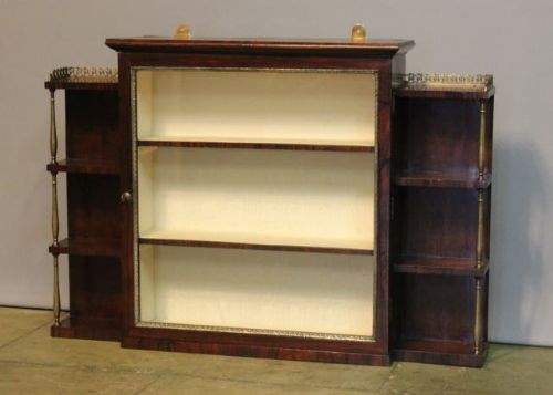 Regency Rosewood Wall Hanging Display Cabinet