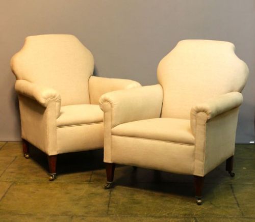 A Pair of Late 19thc/early 20thc Mahogany Armchairs