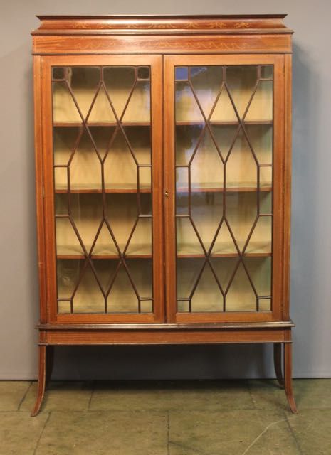 Late 19thc. Mahogany Display Cabinet